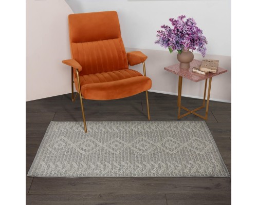 Ковер OZKAPLAN KARPET GELA дизайн 0D538A BLUE-L.GREY