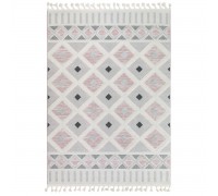 Ковер OZKAPLAN KARPET VICENZA дизайн B0242A ANTHRACITE-PINK