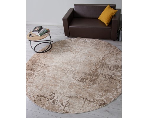 Ковер Karmen Hali Armina 03708A brown/brown Круг Ковер Karmen Hali Armina 03708A brown/brown Круг