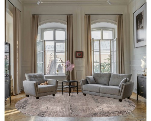 Ковер Merinos Brand O1899 995 grey/grey Овал
