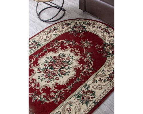 Ковер Merinos Colizey d057 red Овал