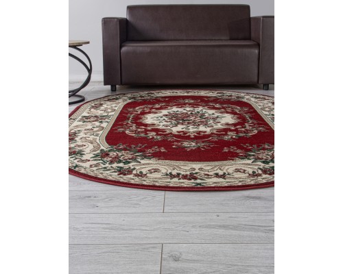 Ковер Merinos Colizey d057 red Овал