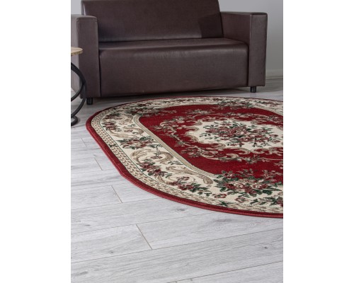 Ковер Merinos Colizey d057 red Овал