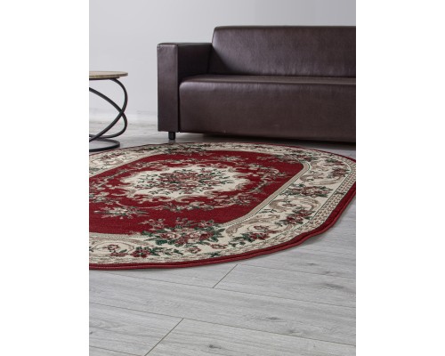Ковер Merinos Colizey d057 red Овал