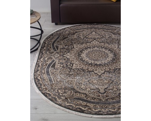 Ковер Merinos Dolce d415 dark gray Овал Ковер Merinos Dolce d415 dark gray Овал