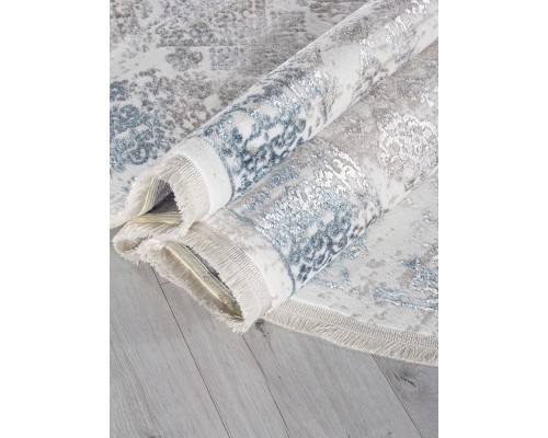 Ковер Arda Efsan L252A cream shrink/blue fdy Овал Ковер Arda Efsan L252A cream shrink/blue fdy Овал