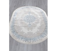 Ковер Arda Efsan L270A cream shrink/blue fdy Овал