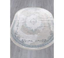 Ковер Arda Efsan L278A cream shrink/blue fdy Овал