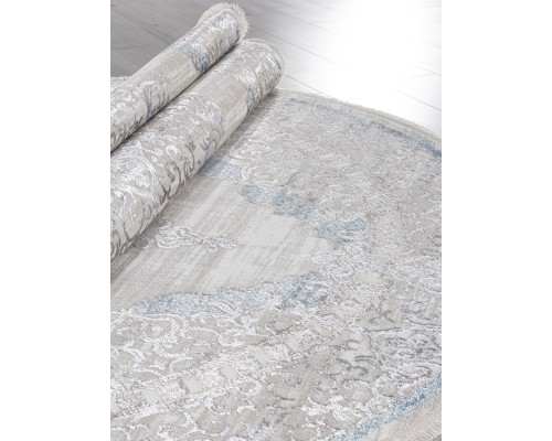 Ковер Arda Efsan L279A cream shrink/blue fdy Овал Ковер Arda Efsan L279A cream shrink/blue fdy Овал