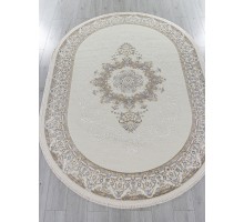 Ковер Kardelen Essa 27236A cream/blue Овал