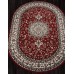 Ковер Merinos Gavana d411 red Овал