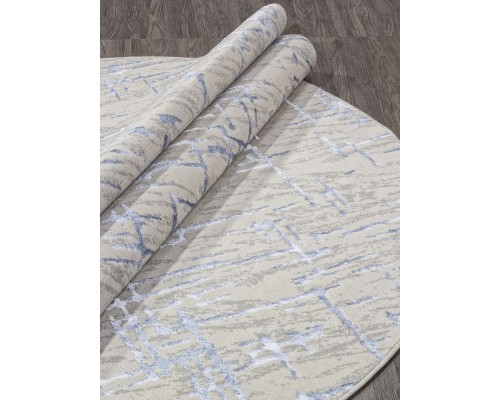 Ковер Merinos Liman F164 cream-blue Овал Ковер Merinos Liman F164 cream-blue Овал