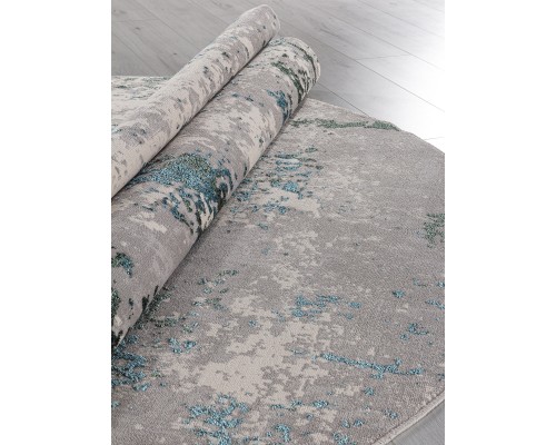 Ковер Merinos Liman F477 gray-blue Овал