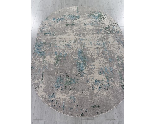 Ковер Merinos Liman F477 gray-blue Овал