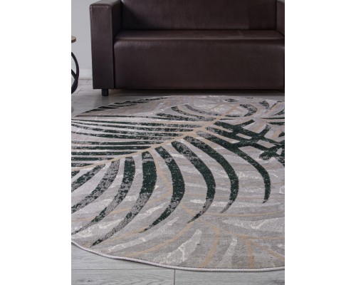 Ковер Merinos Liman F479 gray-green Овал