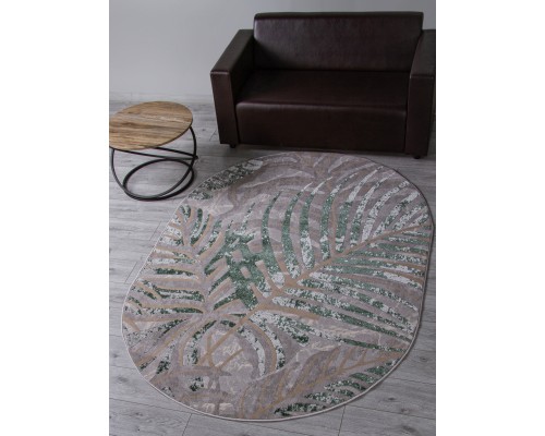 Ковер Merinos Liman F479 gray-green Овал