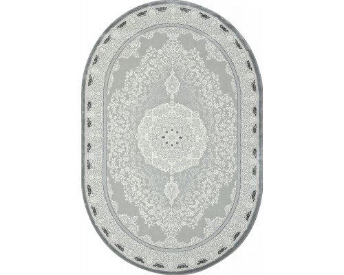 Ковер Karmen Hali Nensi GL038G grey/grey Овал Ковер Karmen Hali Nensi GL038G grey/grey Овал