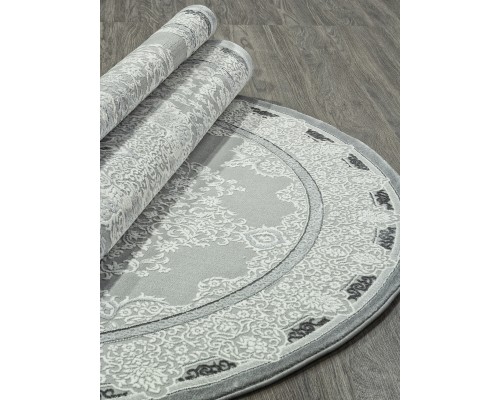 Ковер Karmen Hali Nensi GL038G grey/grey Овал Ковер Karmen Hali Nensi GL038G grey/grey Овал