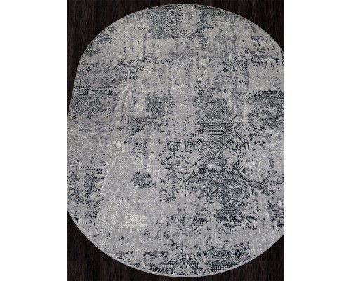 Ковер Merinos Palermo F281 dark gray Овал