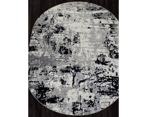 Ковер Merinos Palermo F284 dark gray Овал Ковер Merinos Palermo F284 dark gray Овал