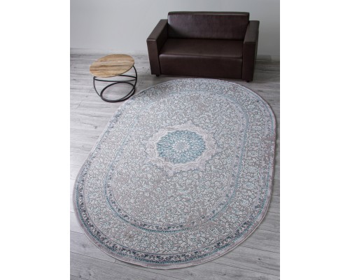 Ковер Merinos Palermo F294 gray Овал