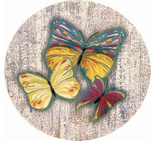 Ковер Merinos Rio C064 pink-multicolor Круг