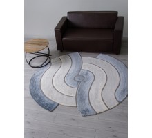 Ковер Karmen Hali Safir 00836T grey/blue Круг