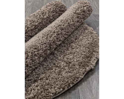 Ковер Merinos Shaggy Trend L001 dark brown Круг Ковер Merinos Shaggy Trend L001 dark brown Круг