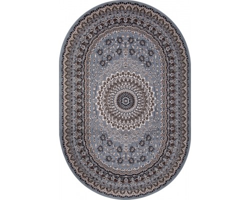 Ковер Merinos Sierra D504 blue-brown 2 Овал