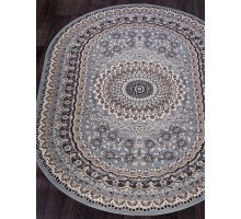 Ковер Merinos Sierra D504 blue-brown Овал