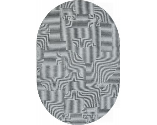 Ковер Valentis Sirocco E508AQ d.grey/grey Овал