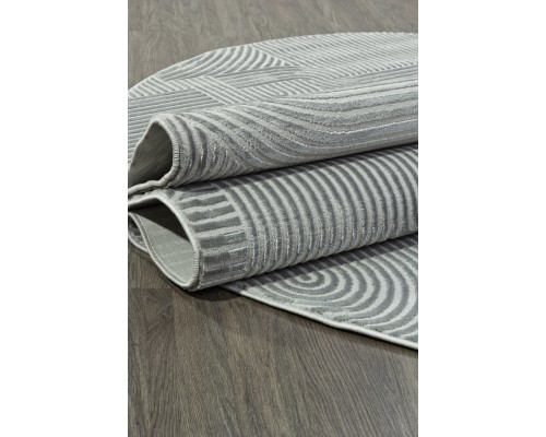 Ковер Valentis Sirocco E508AQ d.grey/grey Овал