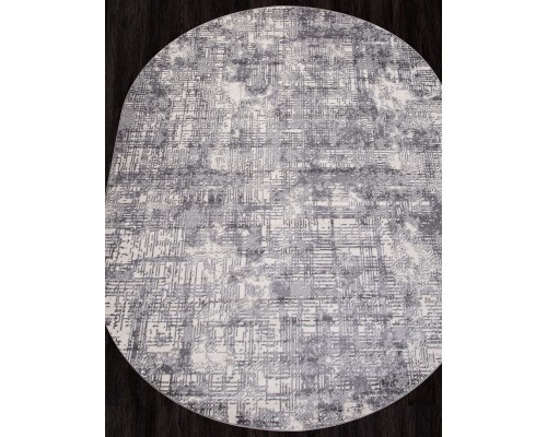Ковер Merinos Tornado F050 gray Овал Ковер Merinos Tornado F050 gray Овал