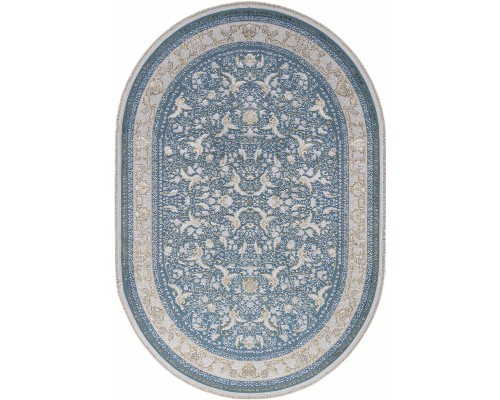 Ковер Arda Zarina M101B blue shirink/blue shirink Овал