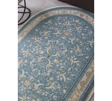 Ковер Arda Zarina M101B blue shirink/blue shirink Овал