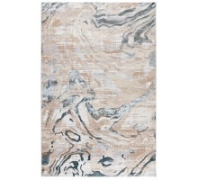 Ковер турецкий с ворсом 1-7мм. D007A_CREAMSHIRINK-BLUEFDY