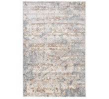Ковер турецкий с ворсом 1-7мм. D057A_CREAMSHIRINK-BLUEFDY