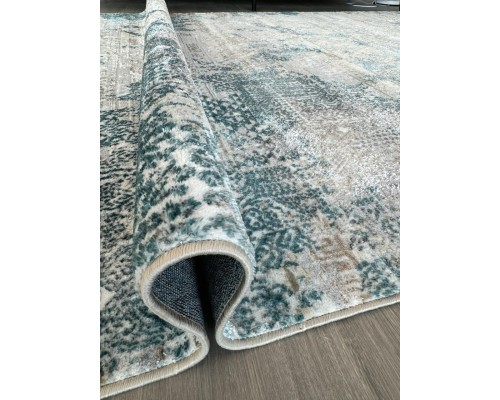 Ковер турецкий с ворсом 1-7мм. D057A_CREAMSHIRINK-BLUEFDY Ковер турецкий с ворсом 1-7мм. D057A_CREAMSHIRINK-BLUEFDY