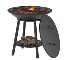 Чугунный FANTASTIC GRILL Везувий O 700 Престиж (чаша+подставка престиж+плита Gurman O700+крышка)