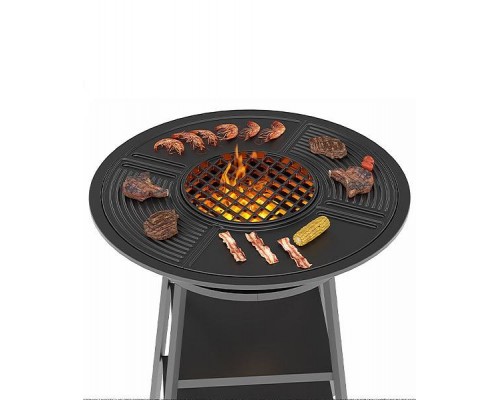 Чугунный FANTASTIC GRILL Везувий O 700 (чаша+подставка+плита Gurman O700+крышка)
