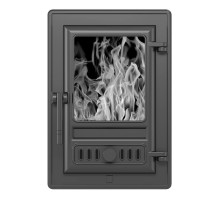 Дверка АСТОН каминная 350 (Антрацит)