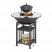 FANTASTIC GRILL Везувий O 1000 (чаша+подставка+плита+решетка чугуннаяСТЕЙК O 450мм+крышка)