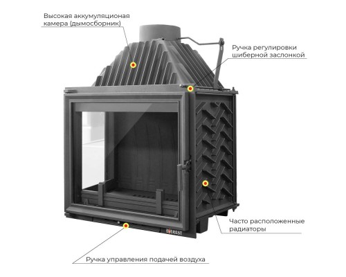 Каминная топка EVEREST A16 L