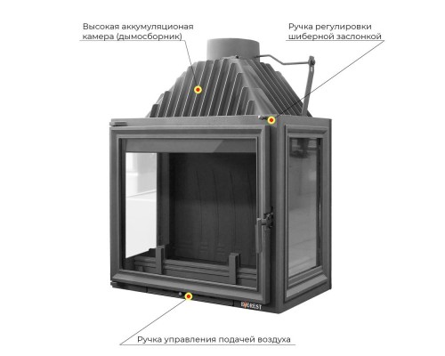 Каминная топка EVEREST A16 P