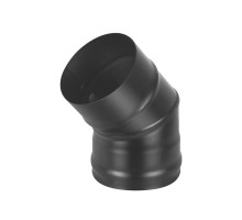 Колено BLACK (AISI 430/0,8мм) 45 2-х секц. диаметр дымохода: 120 мм