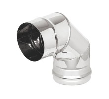 Колено нерж. (AISI 430/0,5мм) 4 секции 90