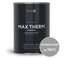 Краска термостойкая (Эмаль) антикоррозионная (до 700°С; 0,8 кг) Серебро Элкон (Elcon)