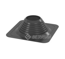 Кровельный проходник для дымохода Везувий № 8 (д.180-330мм 425х425мм) прямой силикон
