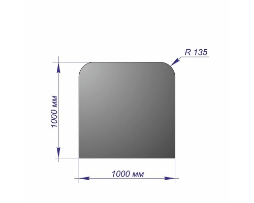 Лист напольный 100010001,5 R135 Антрацит