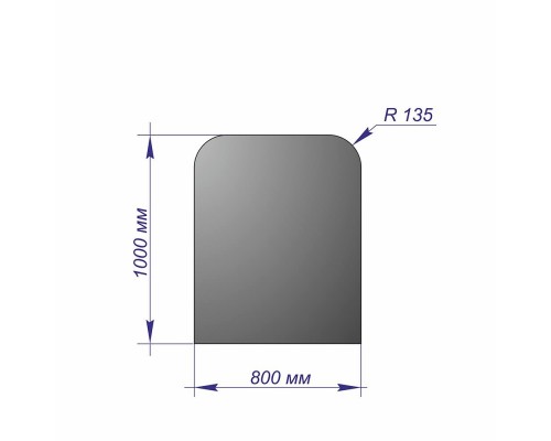 Лист напольный 10008001,5 R135 Антрацит